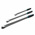 Capri Tools Fine 90-Tooth Extra Long Ratchet Set, Ergonomic Soft Grip, 1/4, 3/8, 1/2 in. Drive, 3-Piece CP90SL-SET